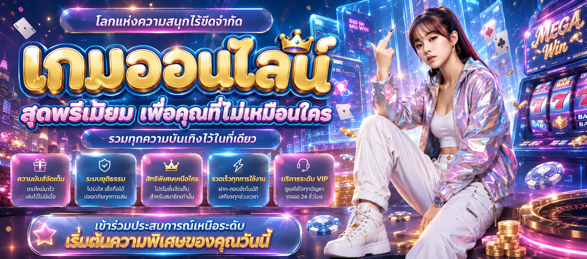 บริการเกมออนไลน์ครบวงจรบน TH8282 สล็อต คาสิโน แทงบอล หวย